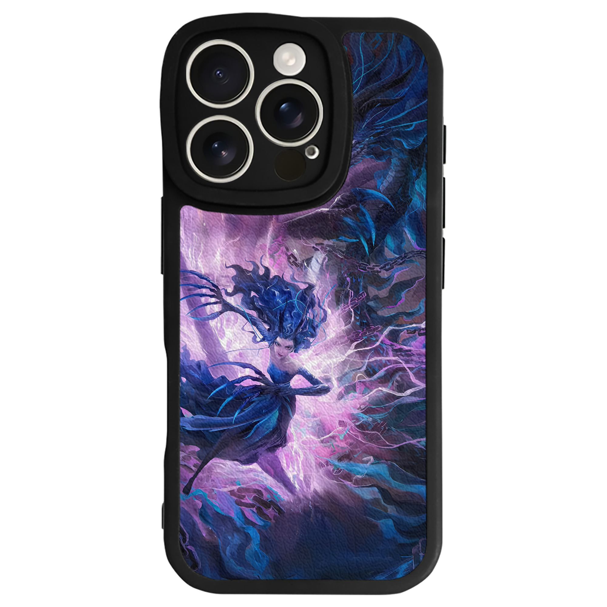 （画像用） Ne Zha 2 ナタ 魔童の大暴れ 【iPhone 16シリーズ対応】シリコンスマホケース（レザー調） 材質：シリコン